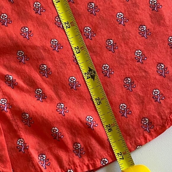 Gap Women's Floral Button Down Summer Shirt/Top. Size Medium. 100% Cotton - Picture 8 of 10